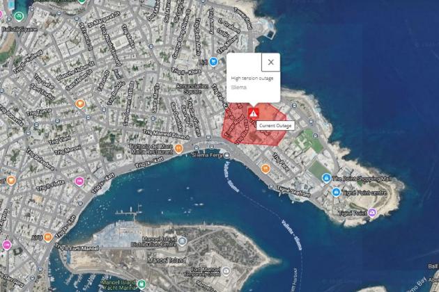 Power cut hits parts of Sliema