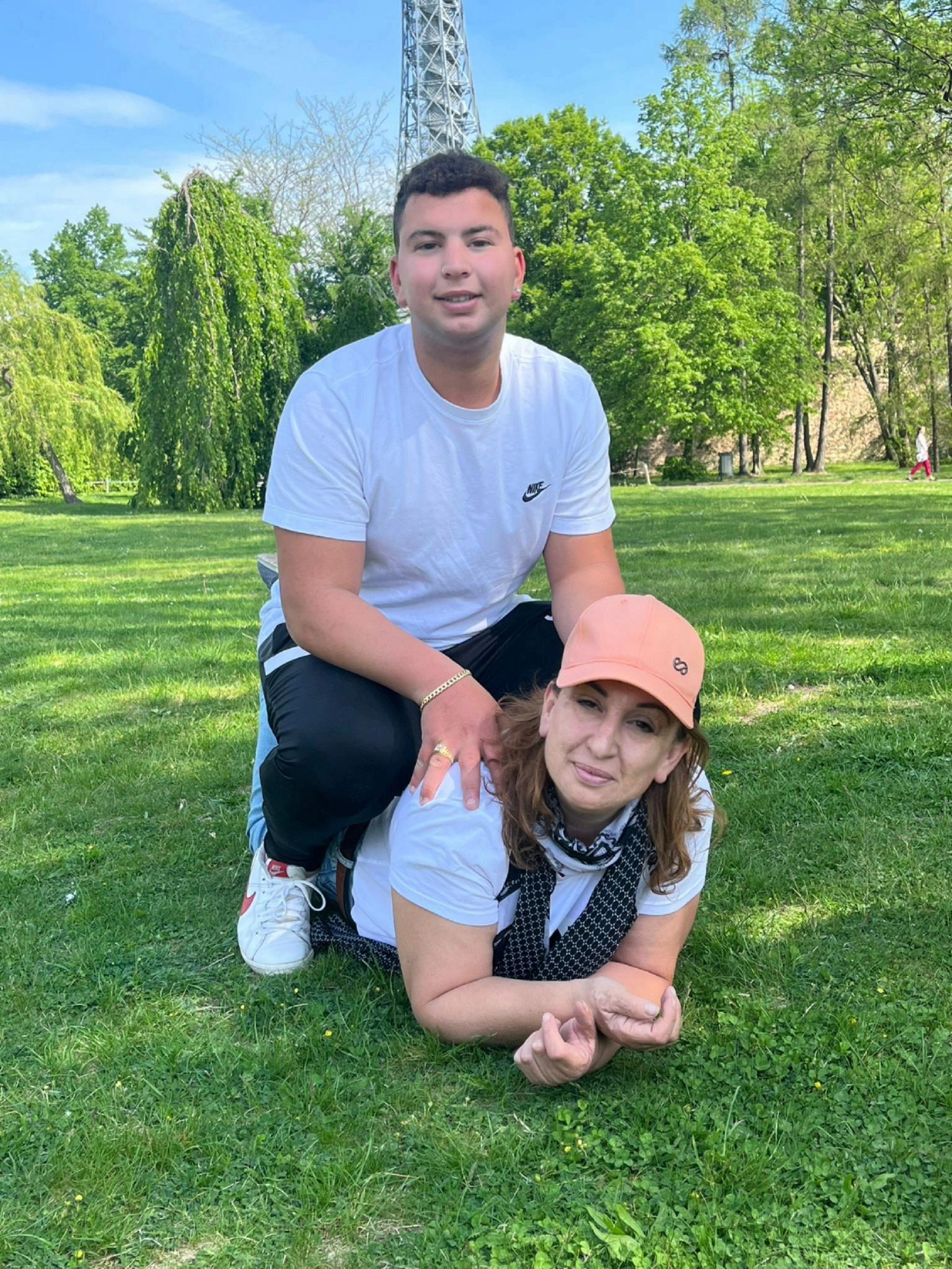 A more recent photo of Jean Paul Sofia and his mother Isabelle Bonnici.