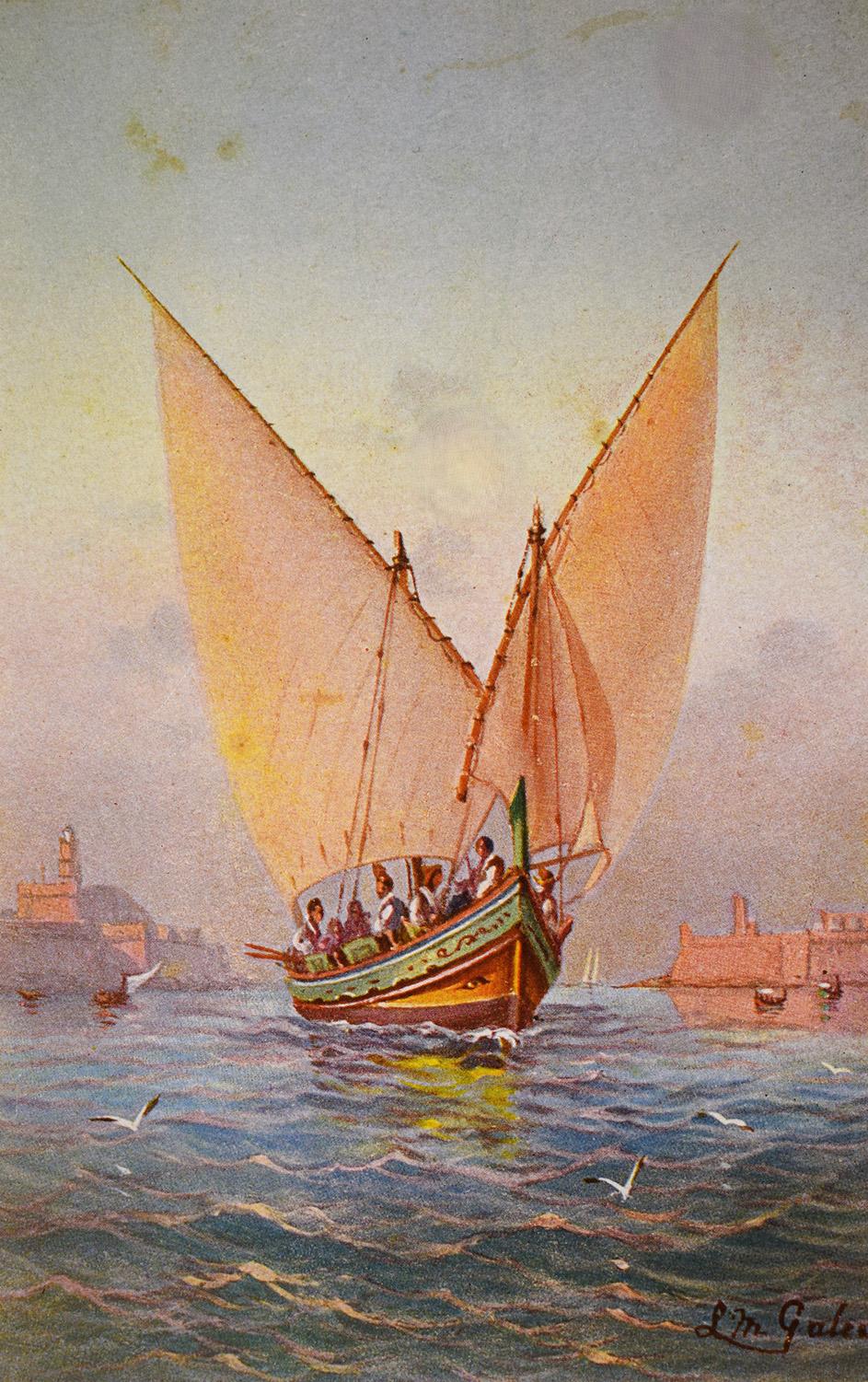 'Gozo Boat in Fair Weather', by Luigi Maria Galea