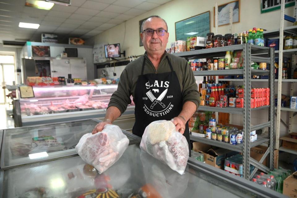 Slais butcher shared the festive cheer.