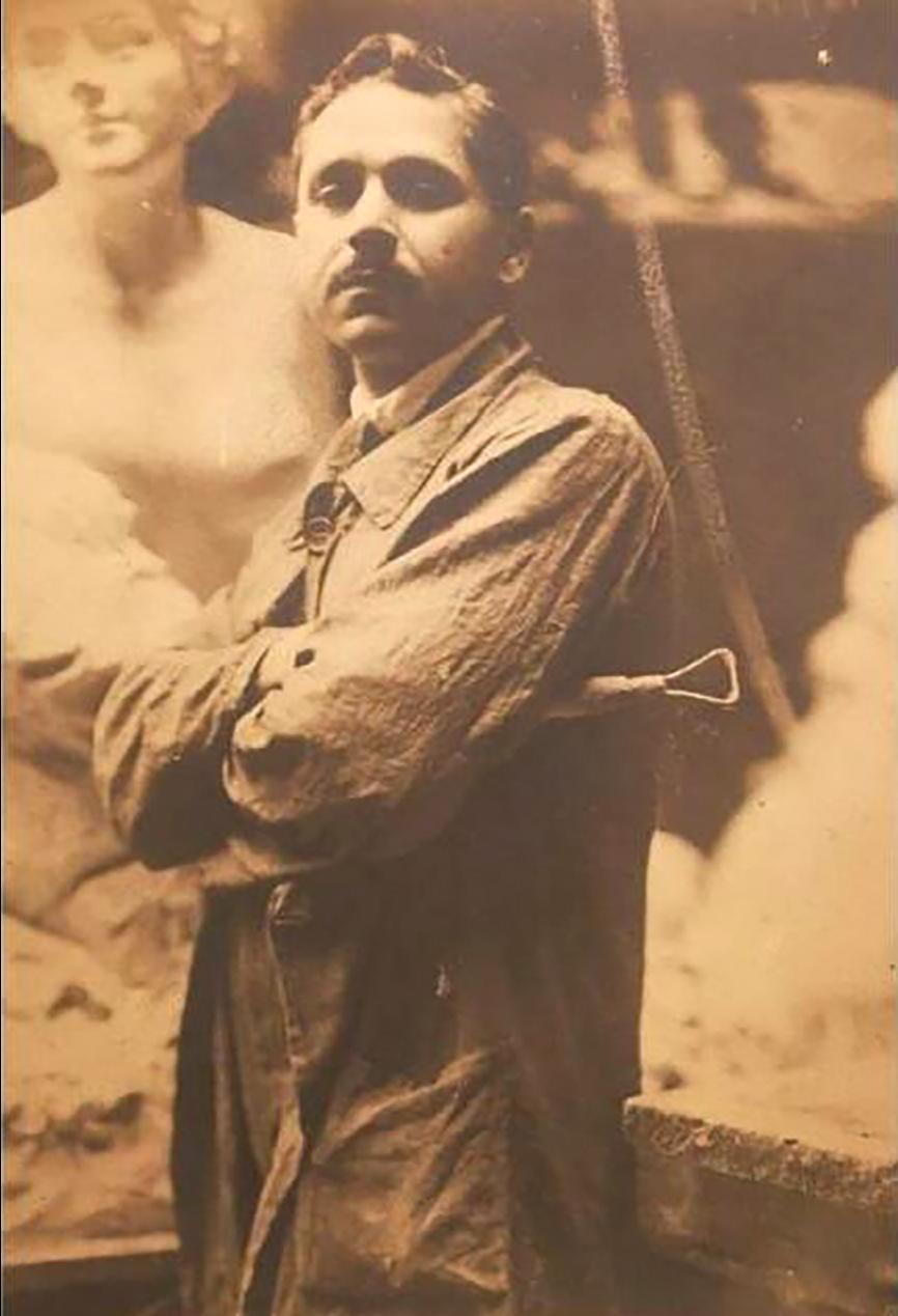 Antonio Sciortino, aged 30, in his studio in Rome. Photo: Wikimedia Commons