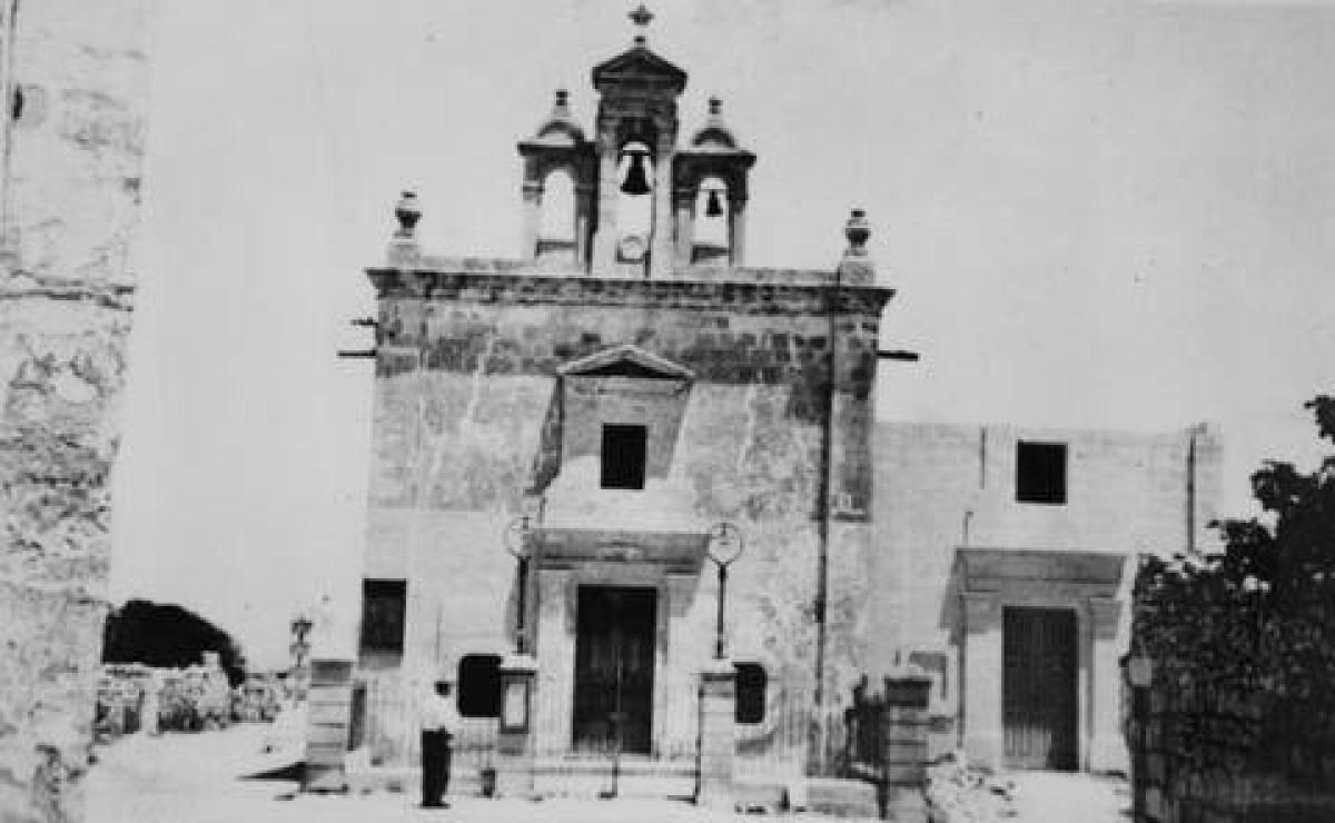 The old St Mary church, known as Santa Marija ta' Bubaqra, before it was enlarged.