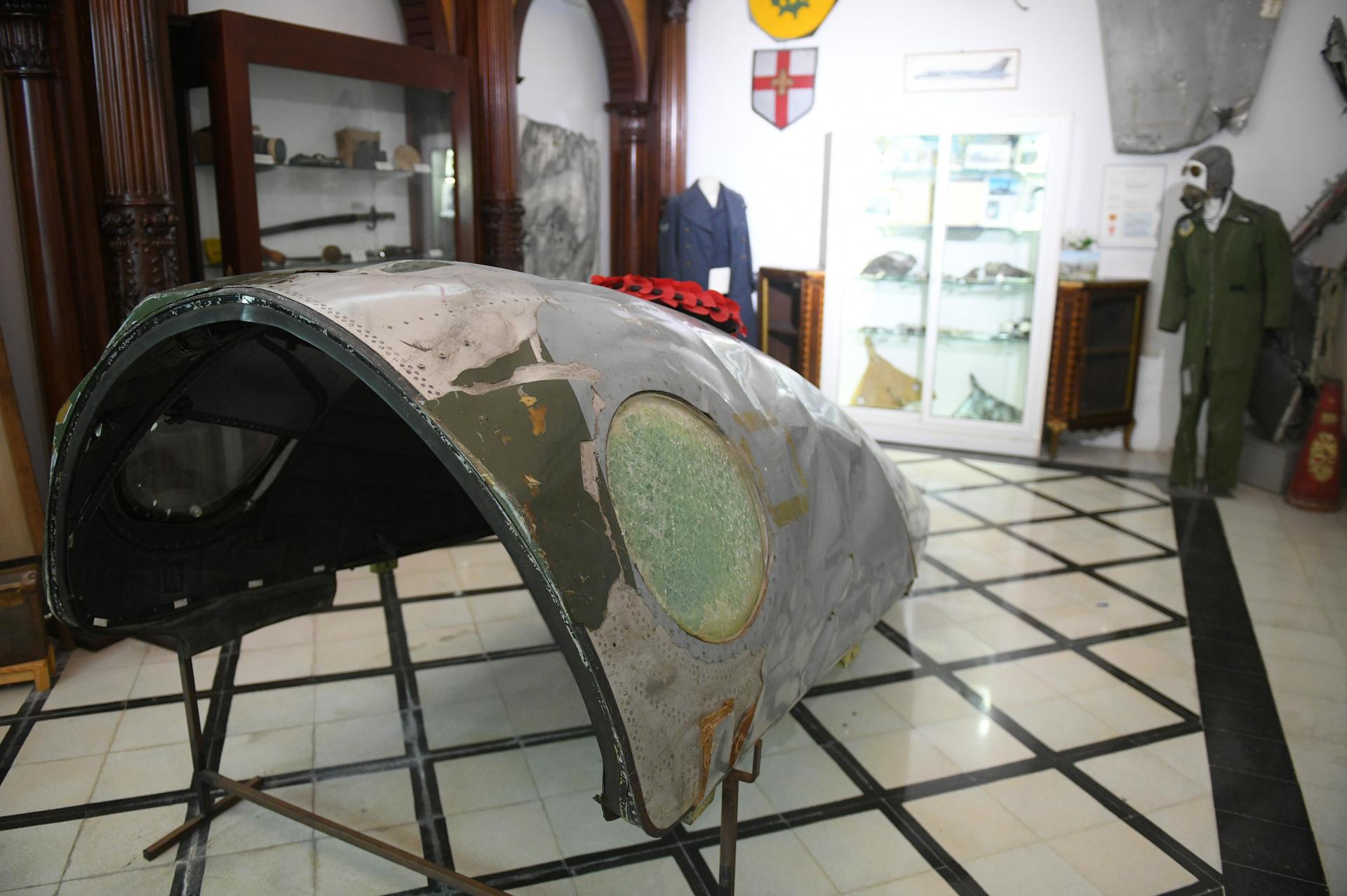 The Żabbar Sanctuary Museum houses an exhibition on the crash, which includes pieces of the plane and several photos taken on the day. Photo: Matthew Mirabelli.