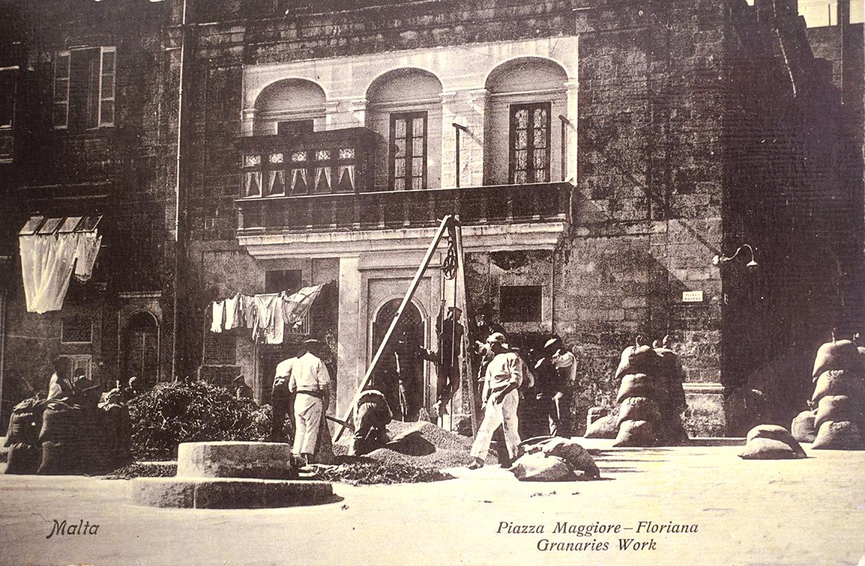 An unusual view of the Floriana granaries