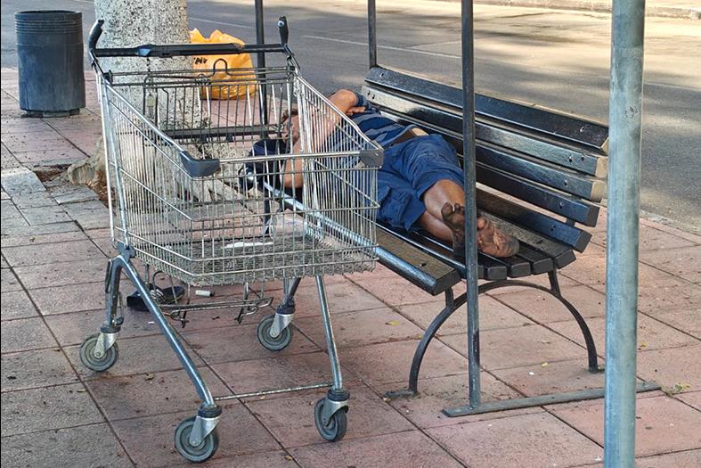 The homeless live in constant anxiety of being arrested.