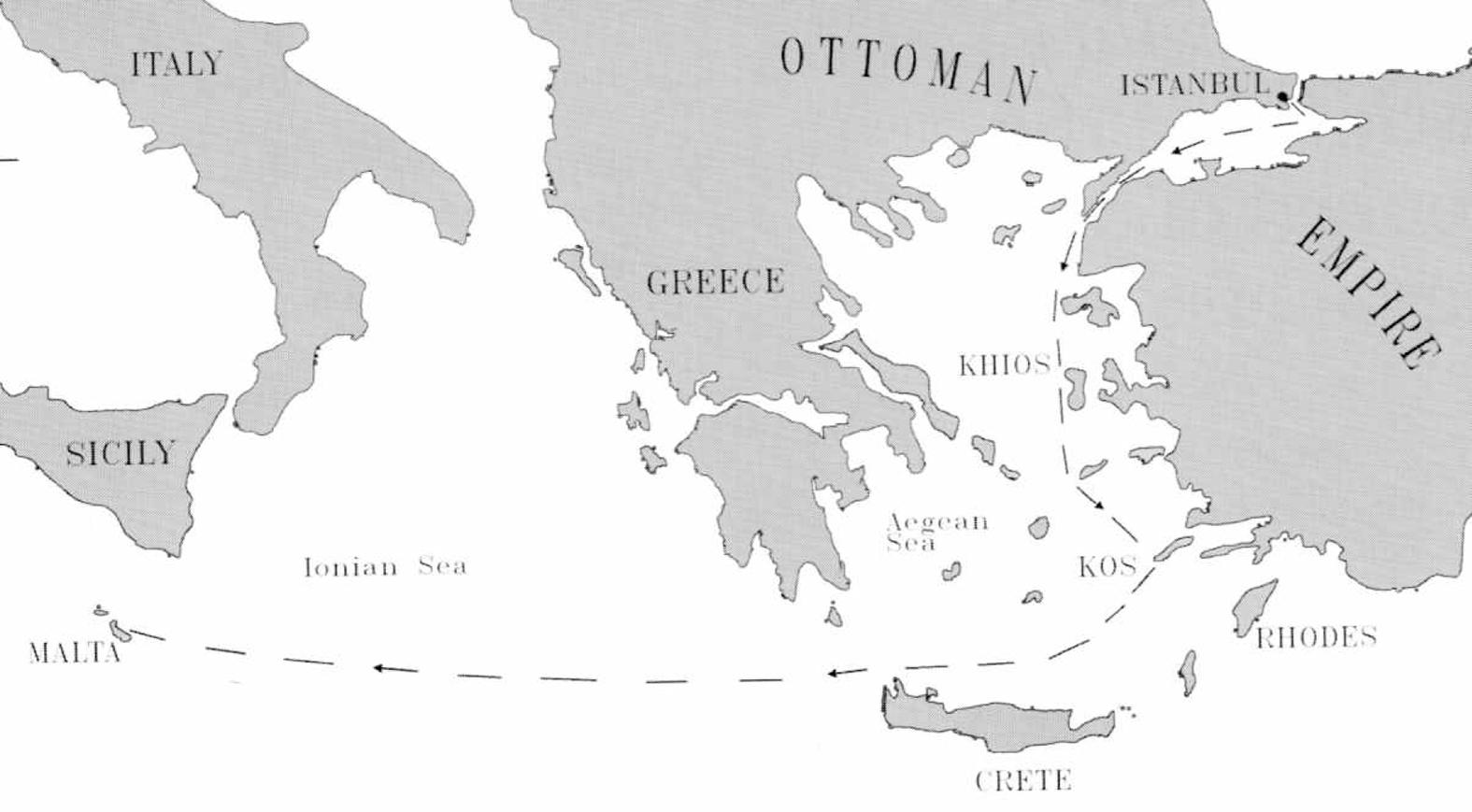 The voyage of the Corona Ottomana from Istanbul to Malta. Photo: Sacra Militia