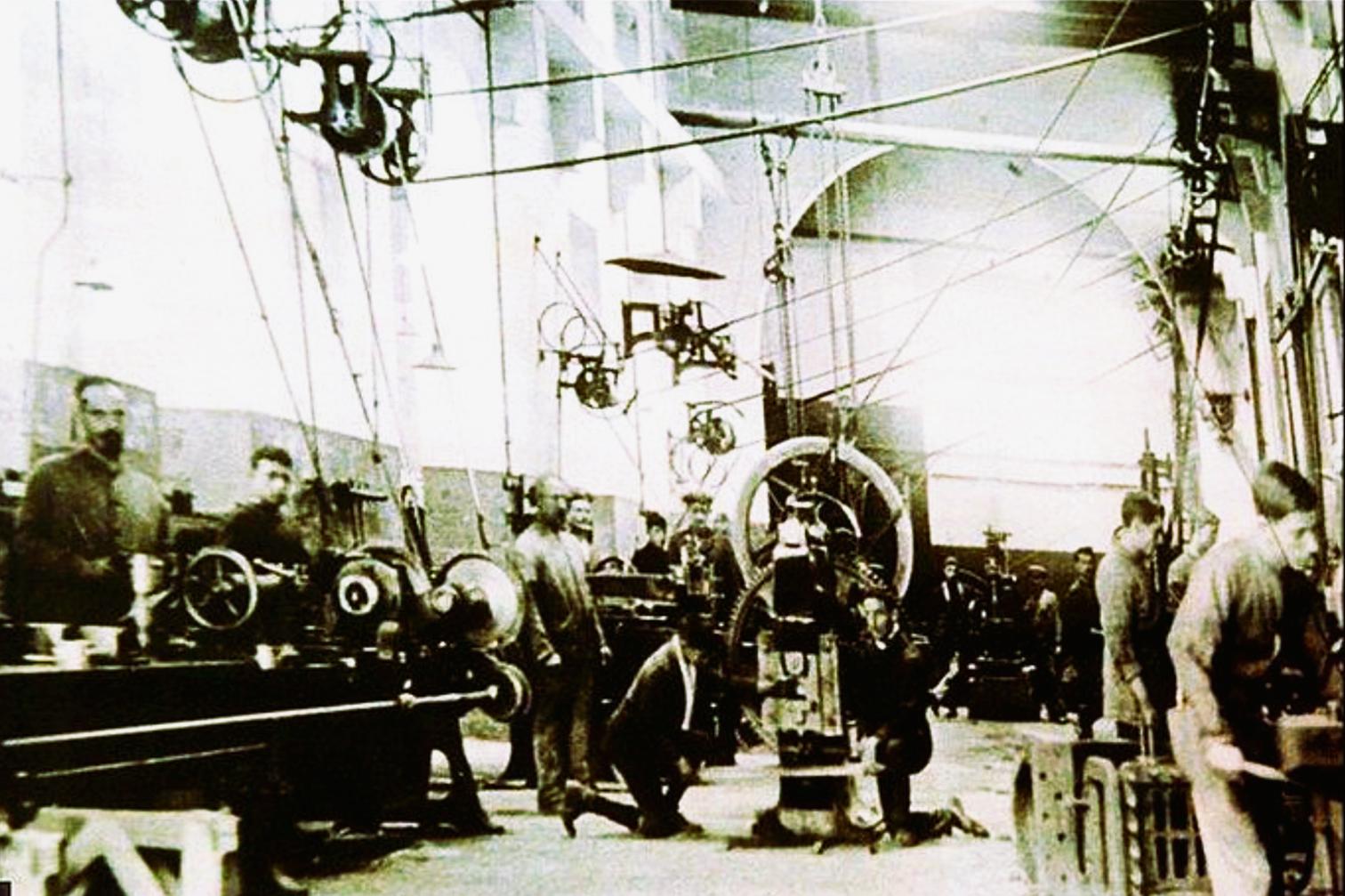 Another workshop of the Maltese railway establishment.