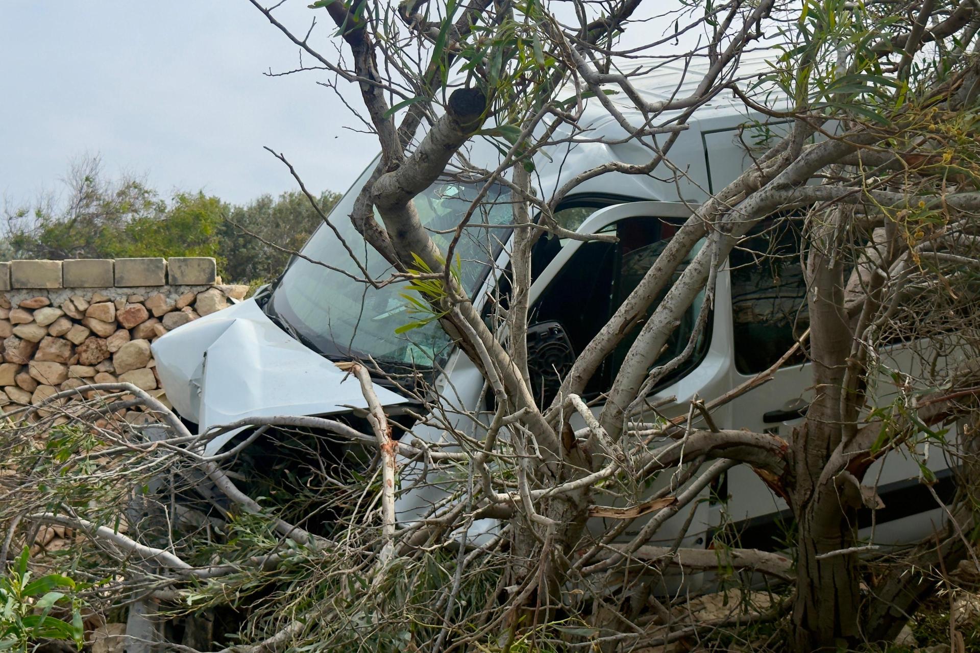 The driver was among the injured. Photo: Jonathan Borg.