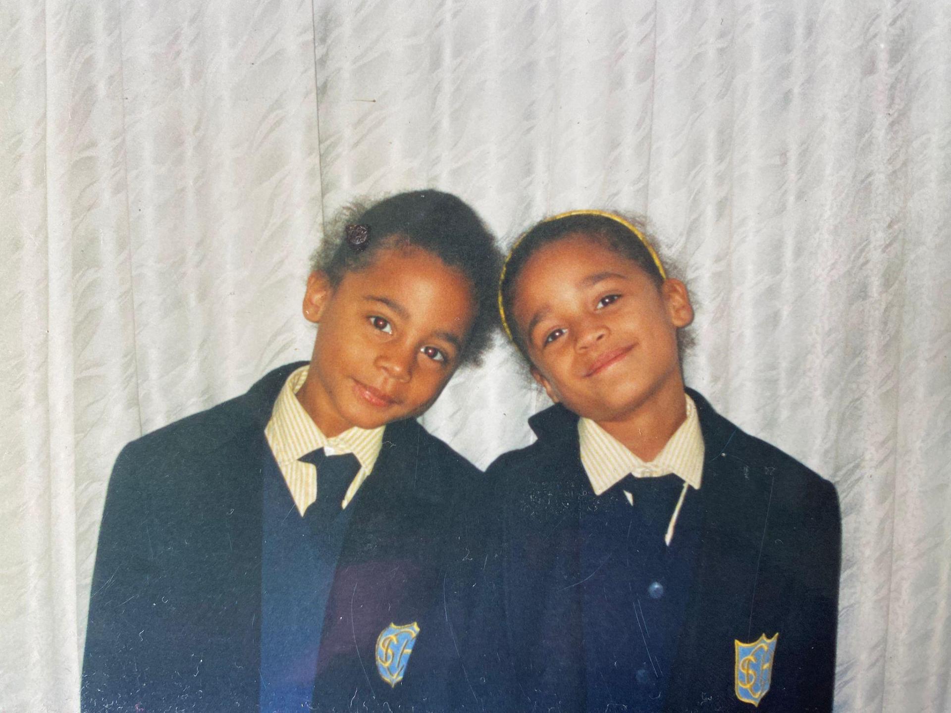 Caption: Janet (left) and Jacqueline (right) during their time at Sacred Heart, St Julian&rsquo;s. Photo: Janet Richard