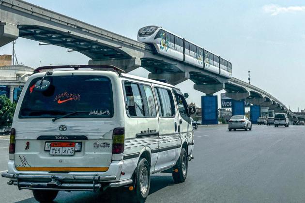 Cairo's new $4.5 billion monorail glides above a city struggling below