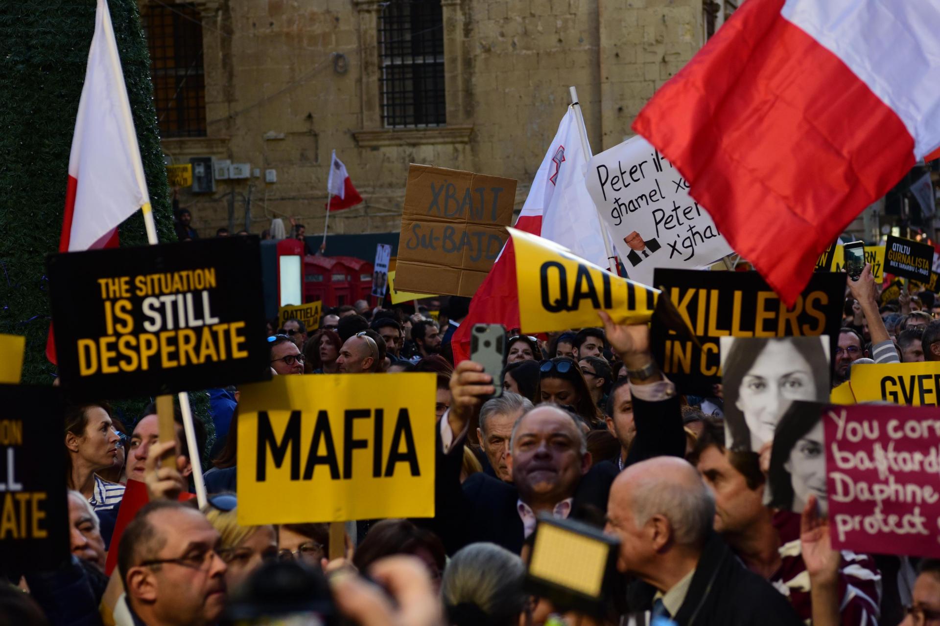 Street protests have dominated Malta's agenda in the last few months. Photo: Mark Zammit Cordina