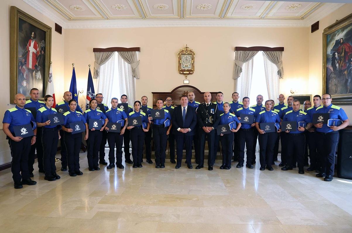 27 new police patrol and community support officers were appointed on Thursday. Photo: DOI