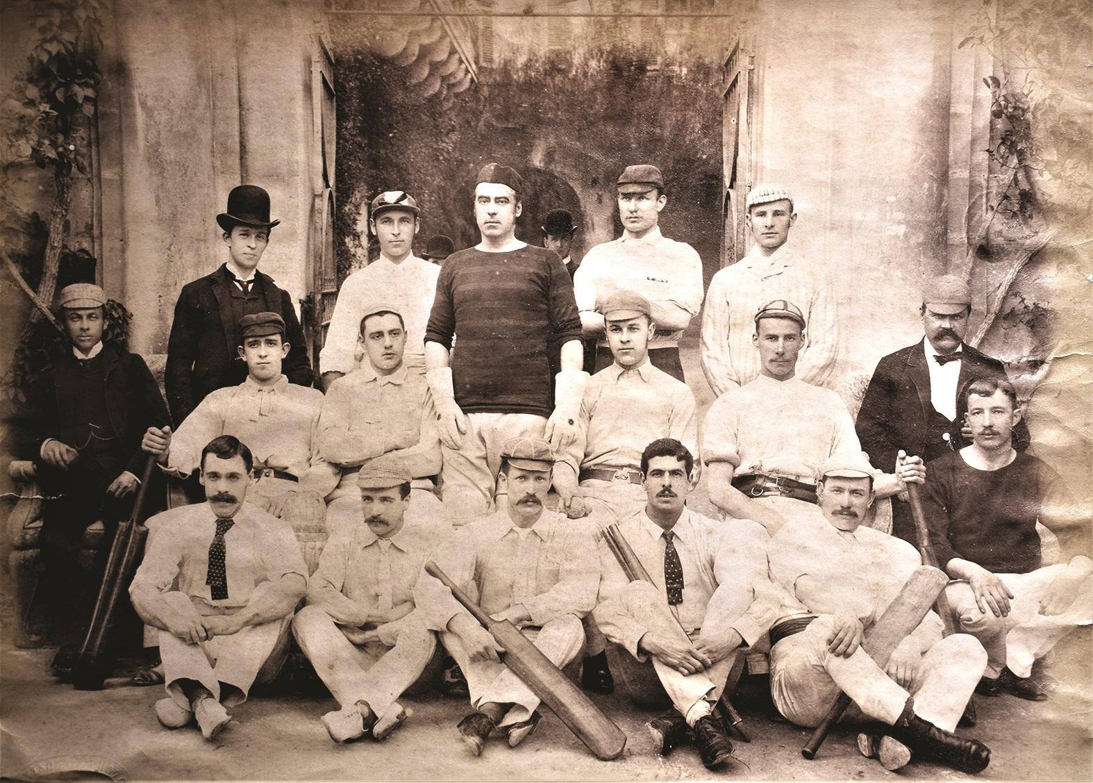 Cricket in Malta in the 1880s.