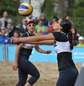 Alison Borg and Gertrude Zarb in action yesterday. Photo: Matthew Mirabelli