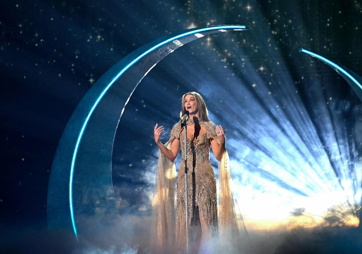 Australian singer Delta Goodrem, representing Australia with the song 'Eclipse'. Photo: AFP