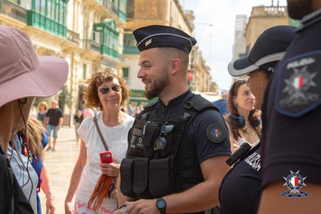 Have you seen this French police officer patrolling Malta's streets?