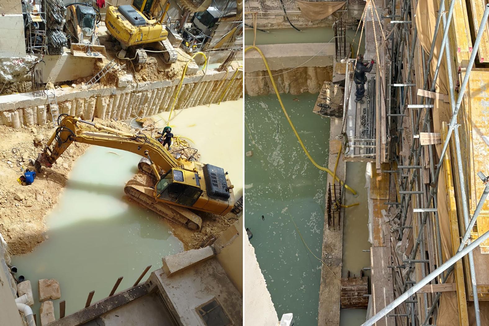 Photos of Carlo Stivala's hotel development, taken yesterday.