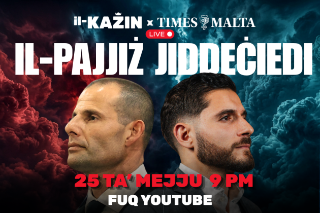 Robert Abela and Alex Borg invited to debate on Il-KAŻIN x Times of Malta