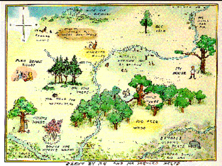 Winnie-the-Pooh map being sold by auction