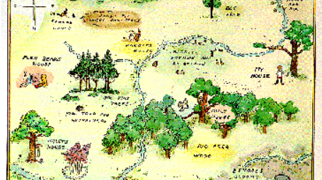 Winnie-the-Pooh map being sold by auction