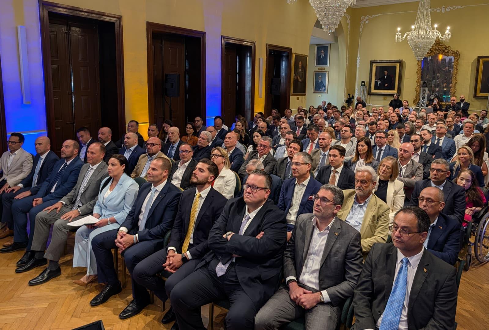 Several of Malta's top business representatives turned up for the debate. Photo: Chris Sant Fournier