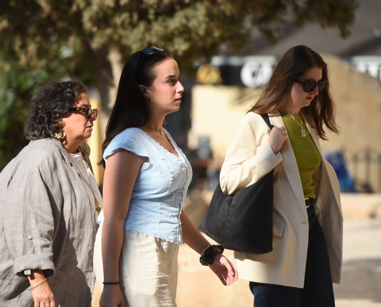 Relatives of Daphne Caruana Galizia in court on Saturday. Photo: Chris Sant Fournier
