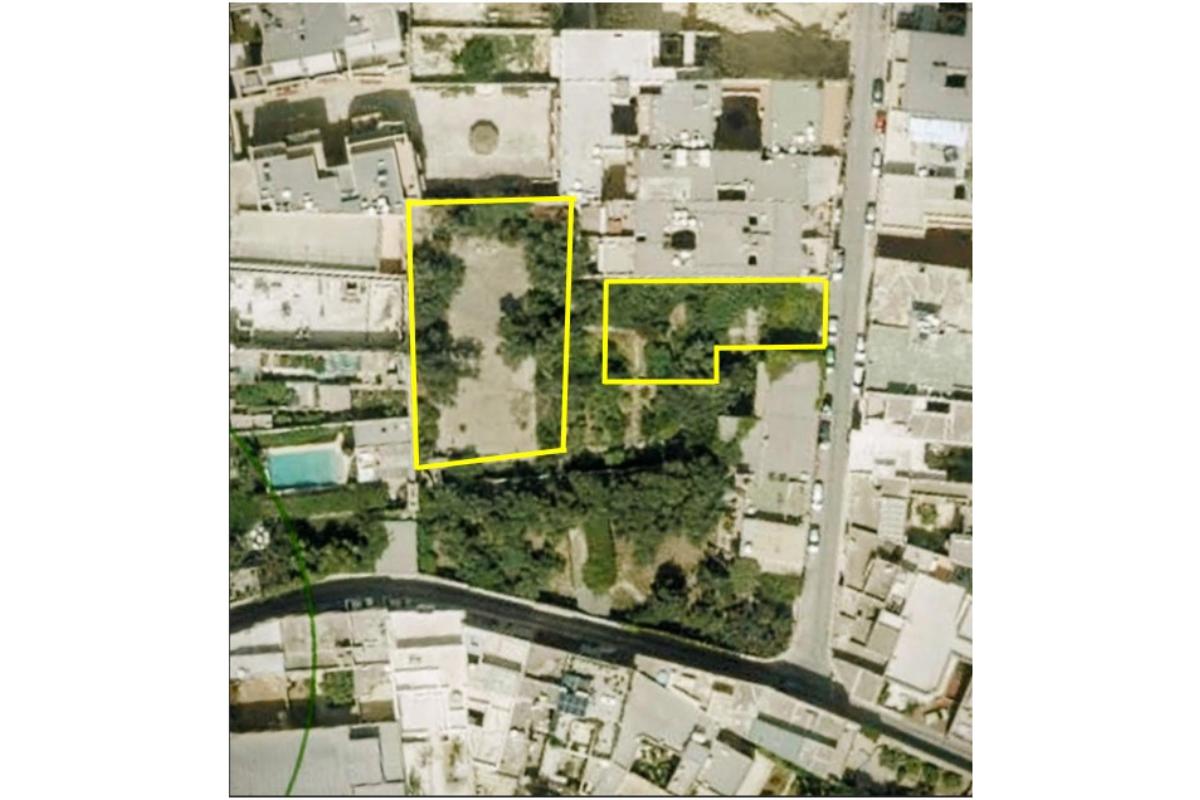 FAA says the application is "misleading" for suggesting that trees - shown here in yellow on parts of the site earmarked for building works - would not be felled. Graphic: FAA.