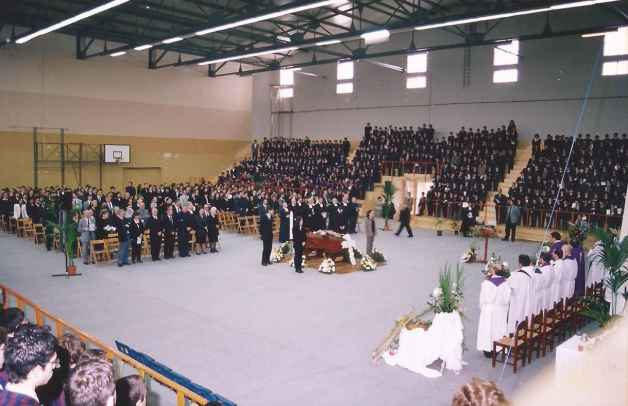 Bro. Vincent&rsquo;s funeral mass at the De La Salle College gym.