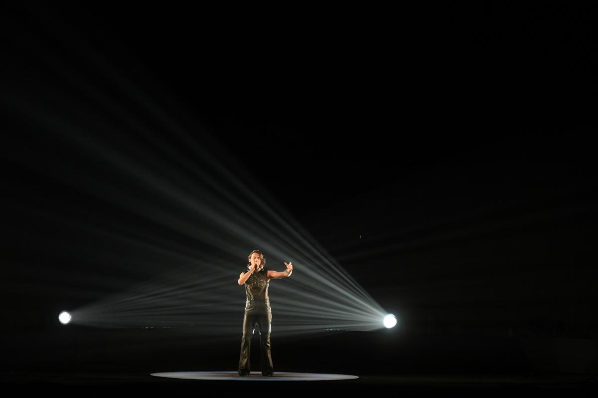 Aidan during his performance of Bella. Photo: Jonathan Borg