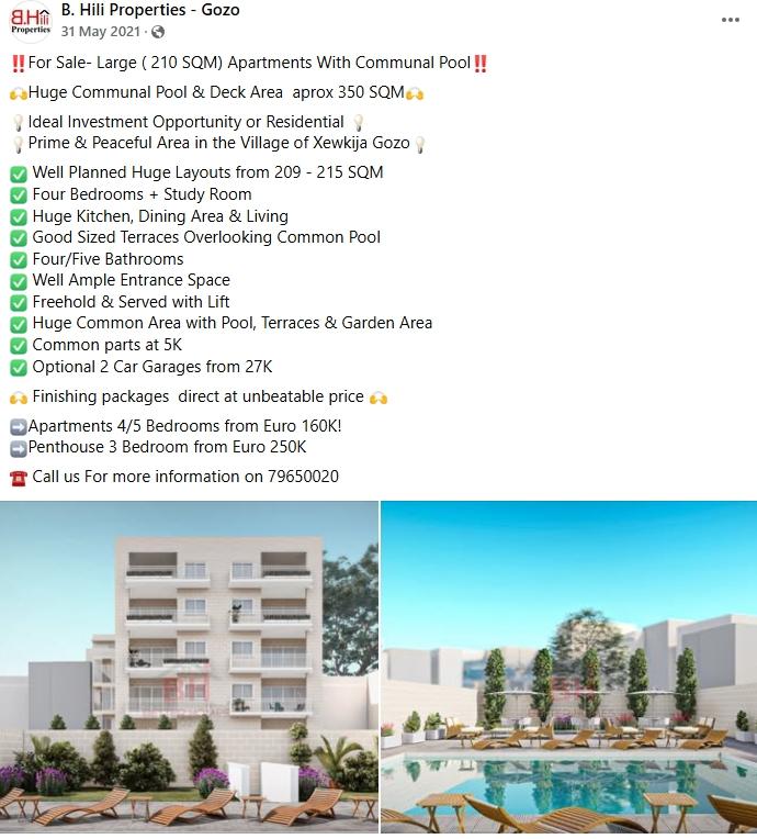Listings with communal pools were significantly pricier.