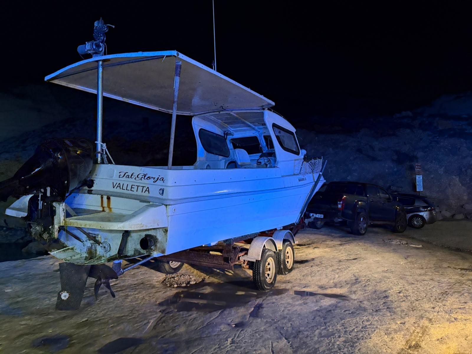 The fishing boat that was involved in the incident.