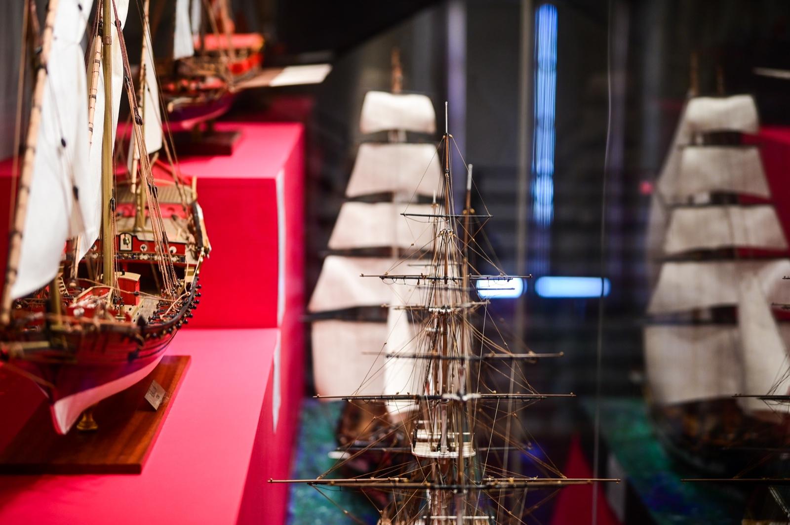 Models of some of the pirate and corsair ships. Photo: Jonathan Borg