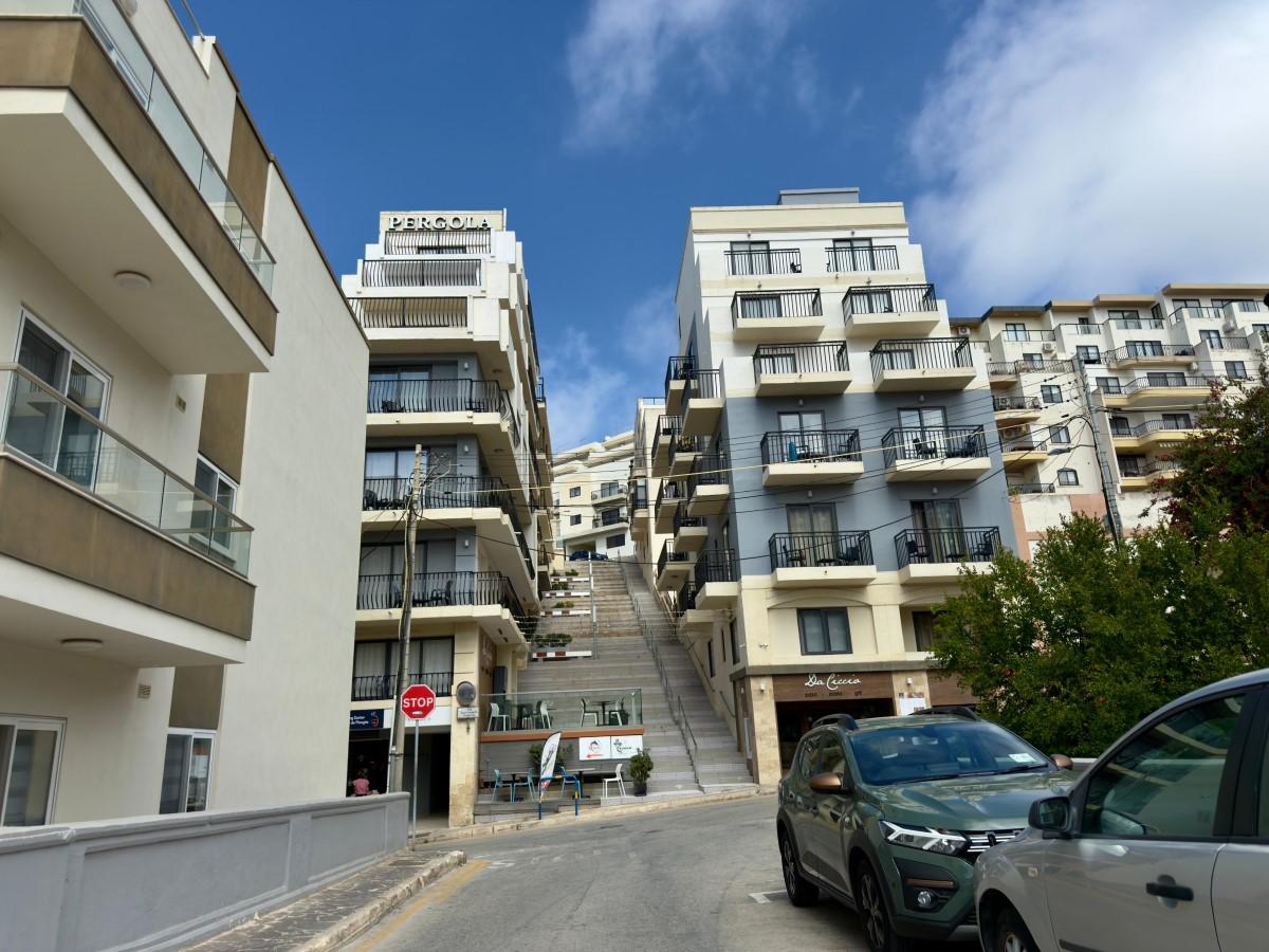 The application would see three floors added to the section of the hotel at the top of the stairs. Photo: Jonathan Borg