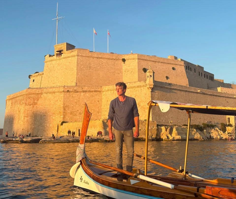 Dan Snow at Fort St Angelo during his visit to Malta in partnership with Visit Malta. Photo: Dan Snow/Instagram