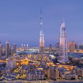 The Burj Khalifa, the world&rsquo;s tallest building, in downtown Dubai.