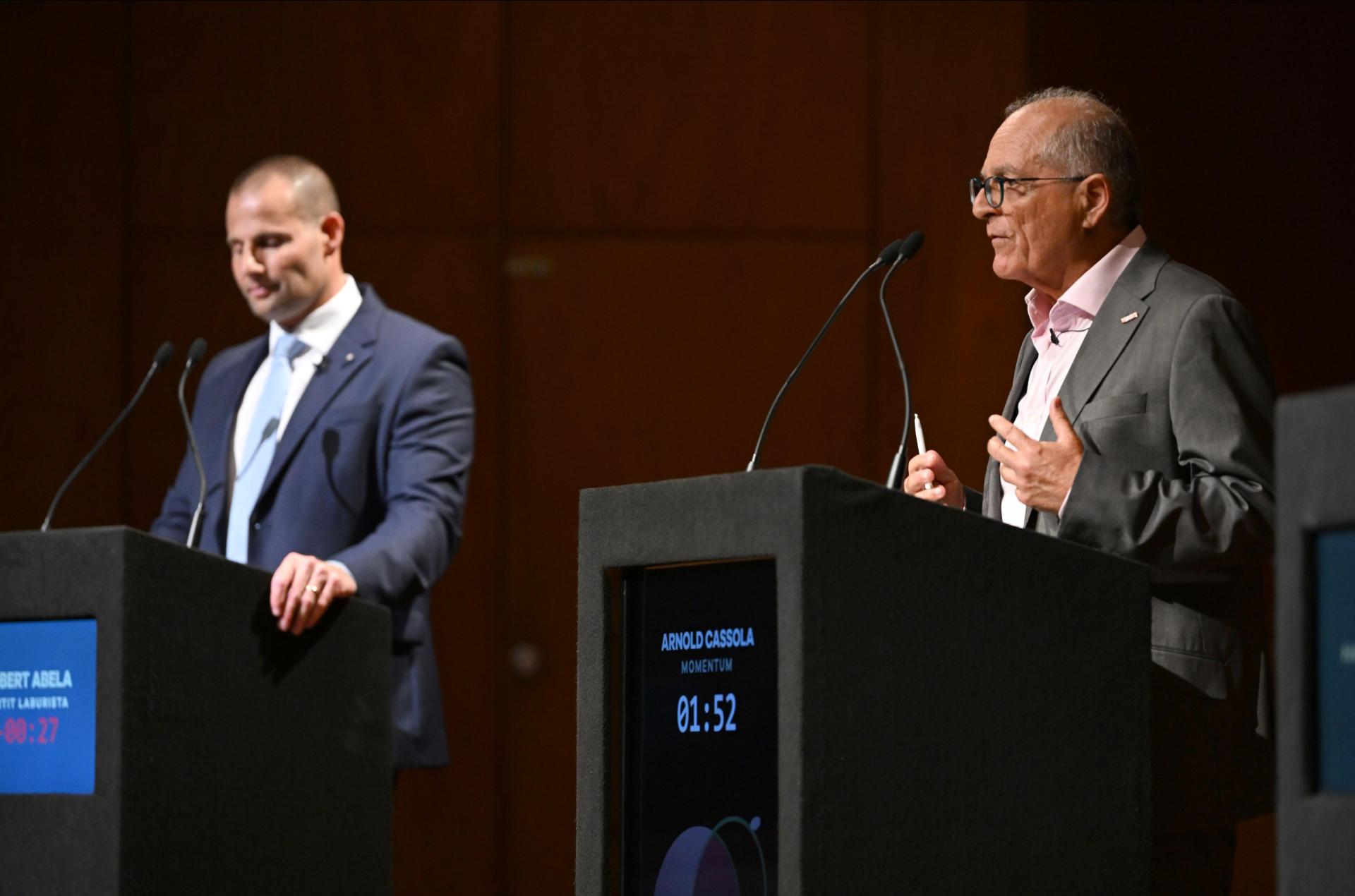 Arnold Cassola speaking at a debate at the University of Malta. File photo: Matthew Mirabelli