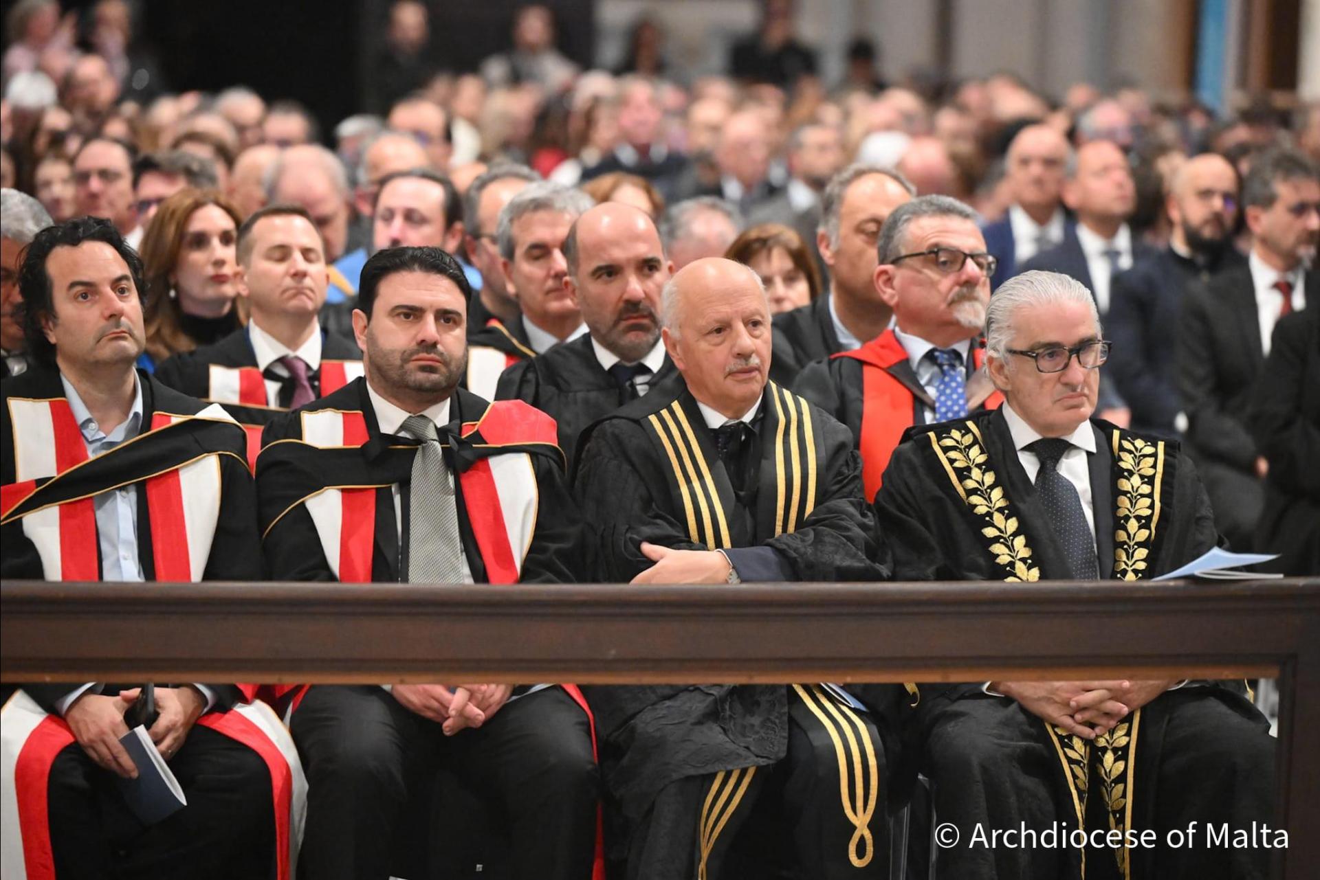 The mass was held at the Jesuits Church in Valletta.