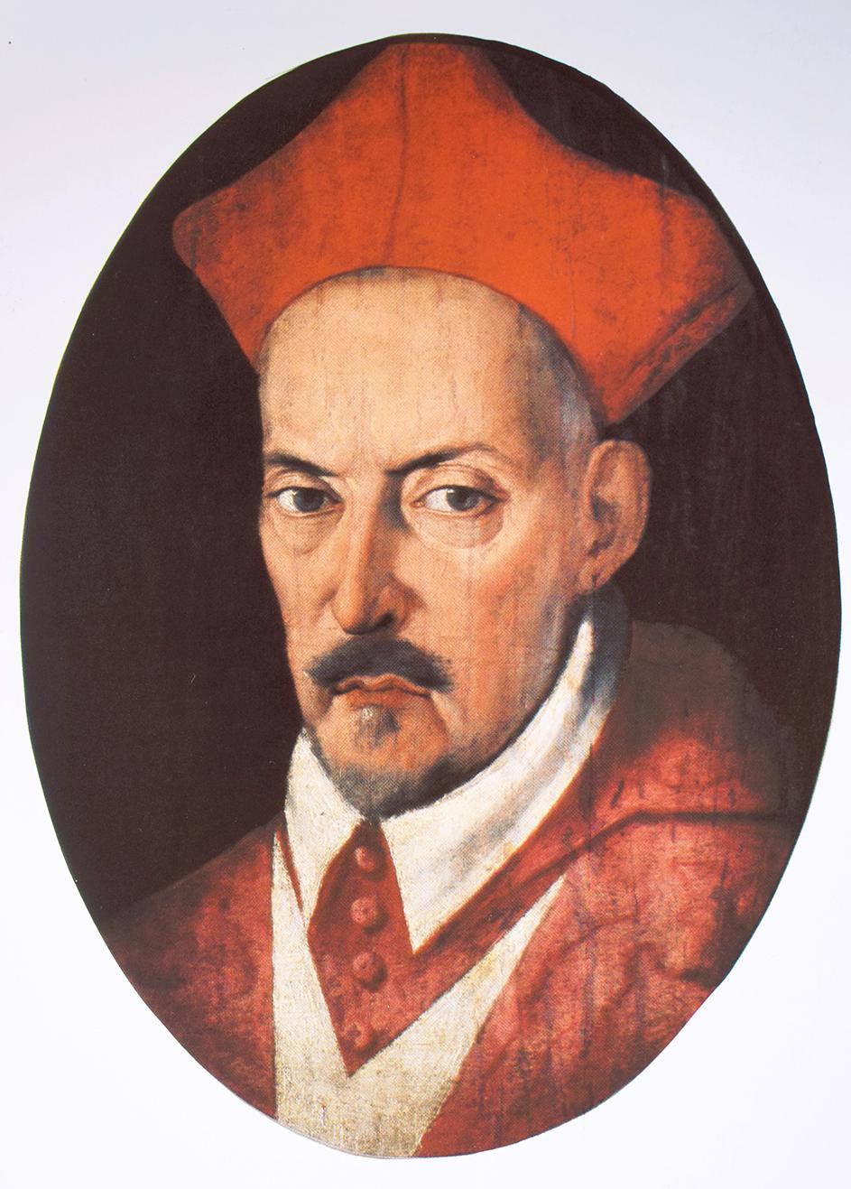 An oval portrait of Grand Master Verdalle. Photo: MUŻA