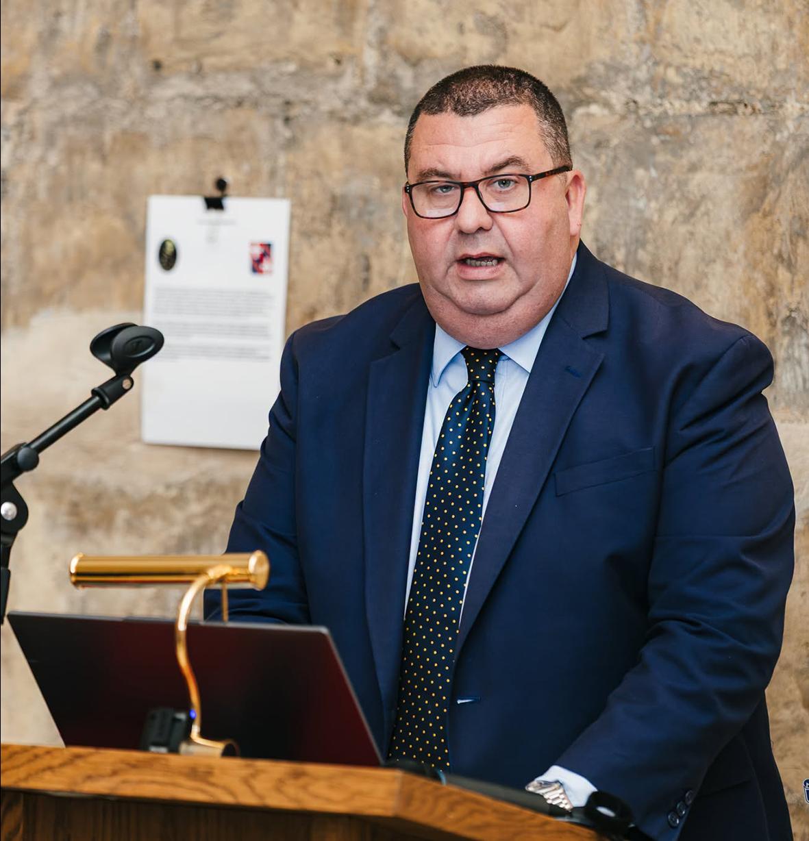 Glenn Bedingfield was recently appointed minister for home affairs and security. Photo: Malta Police Force