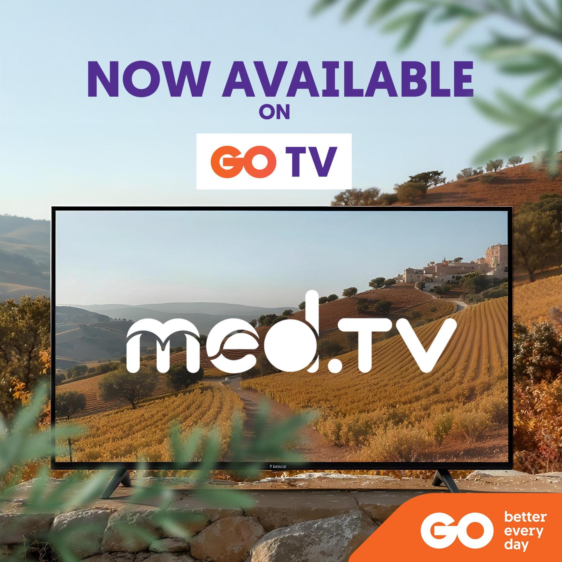 Med.TV is now available on GO and SKY Italia.