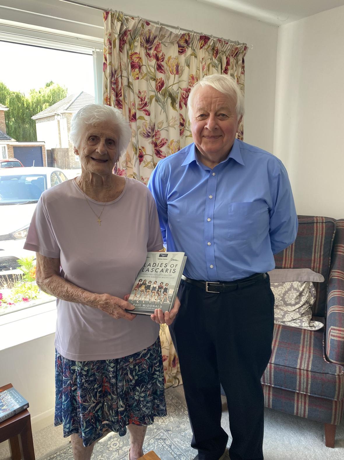 Kay Cussins and Paul McDonald pictured in 2023.