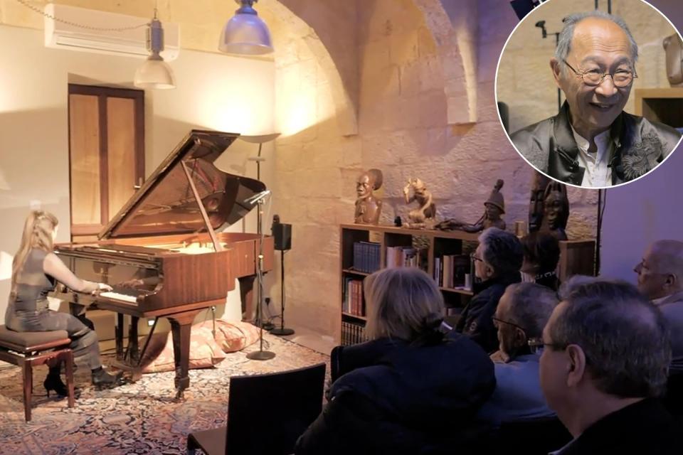A recital in what used to be a Senglea greengrocer.