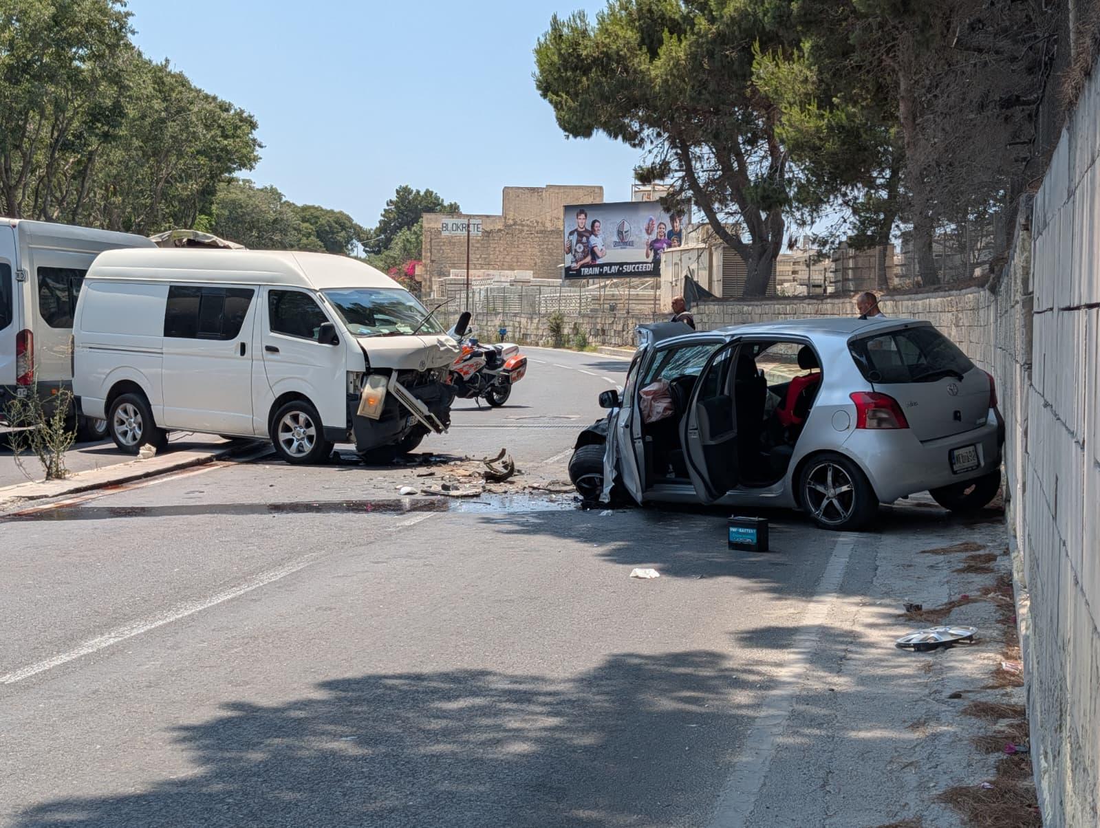 The road was closed to traffic after the accident, causing significant tailbacks in the area. Photo: Chris Sant Fournier