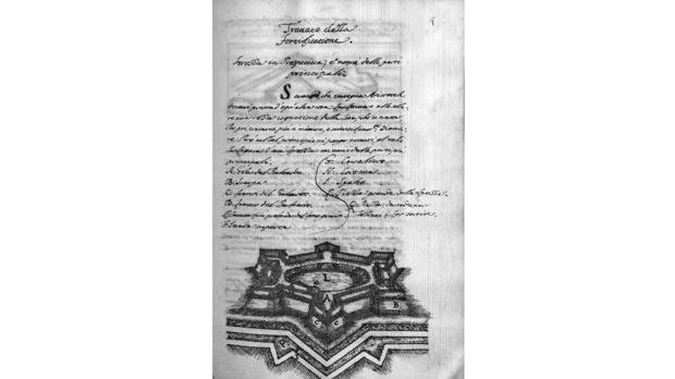 Extract from the Jesuit Francesco Eschinardi&rsquo;s Trattato di fortificare alla moderna of 1660.
