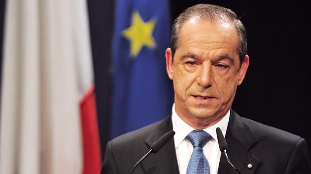 Lawrence Gonzi addressing the post-Budget press conference in Parliament. Photo: Chris Sant Fournier