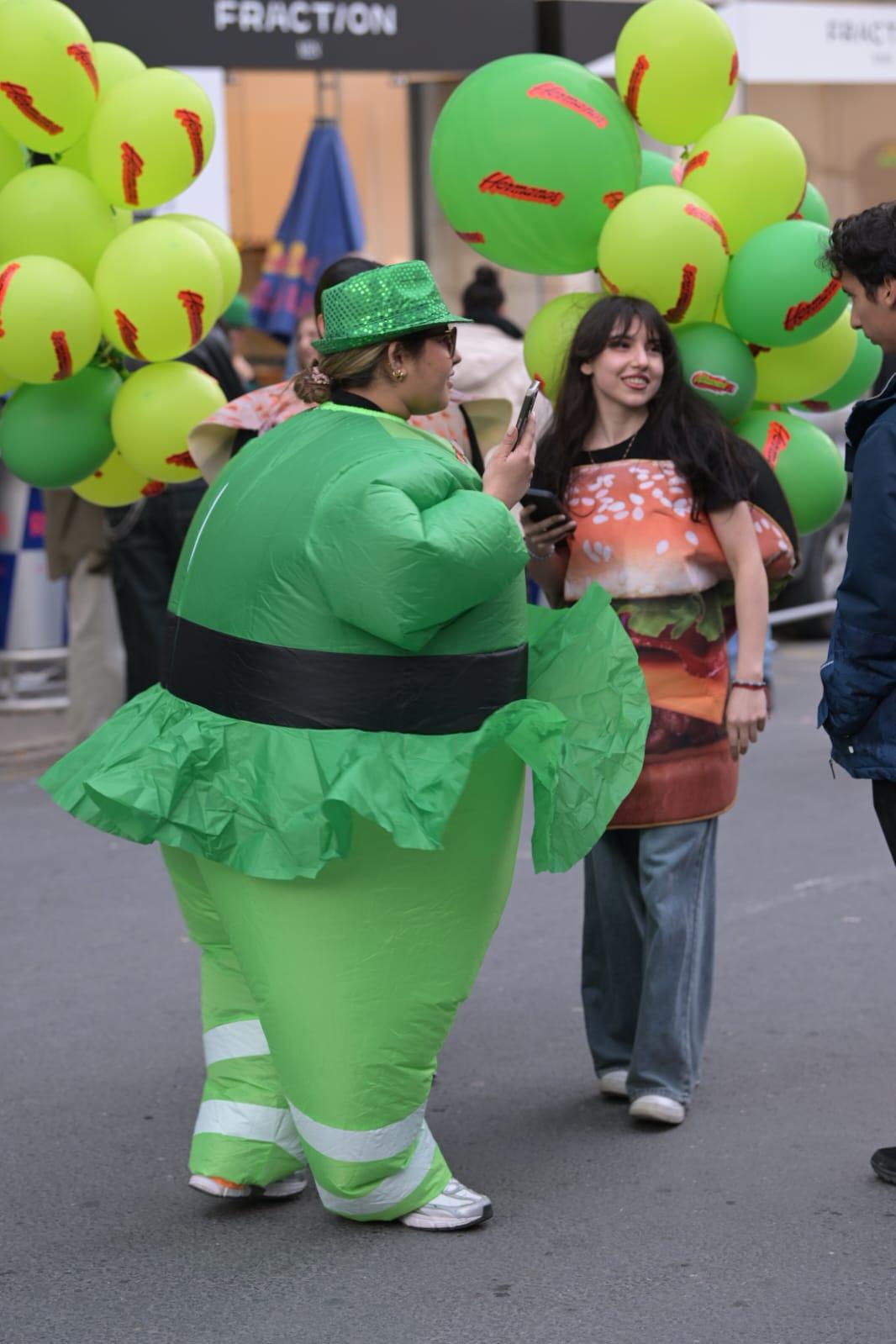 People were unafraid to don costumes for the celebrations. Photo: Matthew Mirabelli.