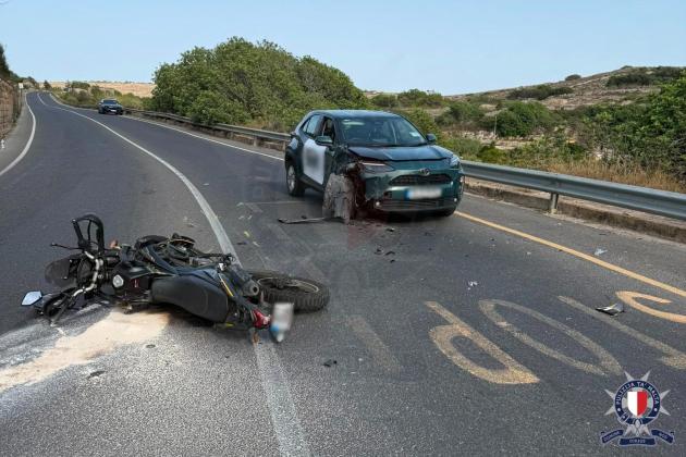 Motorcyclist hospitalised after Mġarr crash