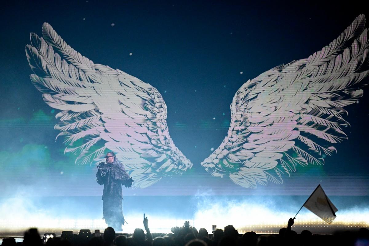 Albanian singer Alis Kallaci, aka Alis, representing Albania with the song 'Nan'. Photo: AFP
