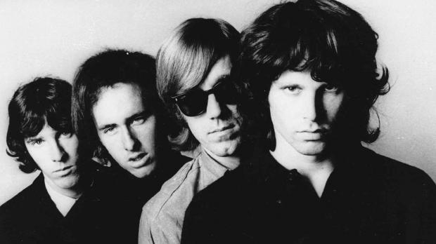 Members of the Doors. From left: John Densmore, Robbie Krieger, Ray Manzarek and Jim Morrison, pose for a portrait. Photo: AP