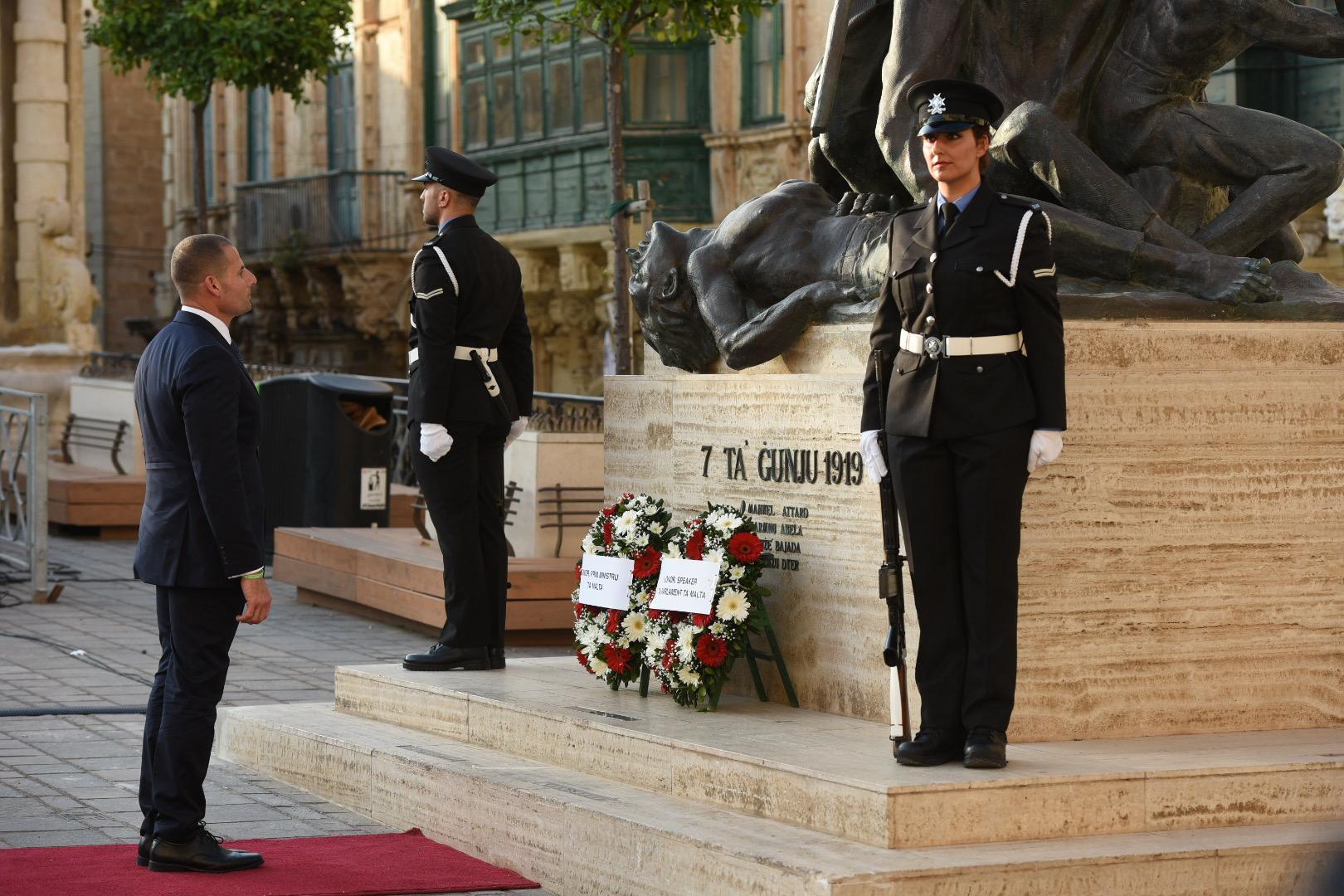 Prime Minister Robert Abela at Friday's ceremony. Photo: Chris Sant Fournier.
